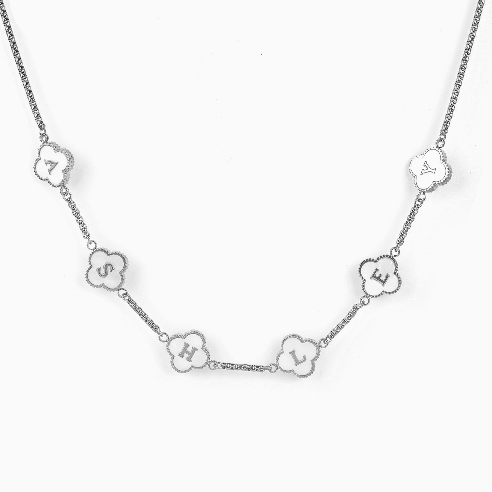 Collana con nome personalizzato Clover
