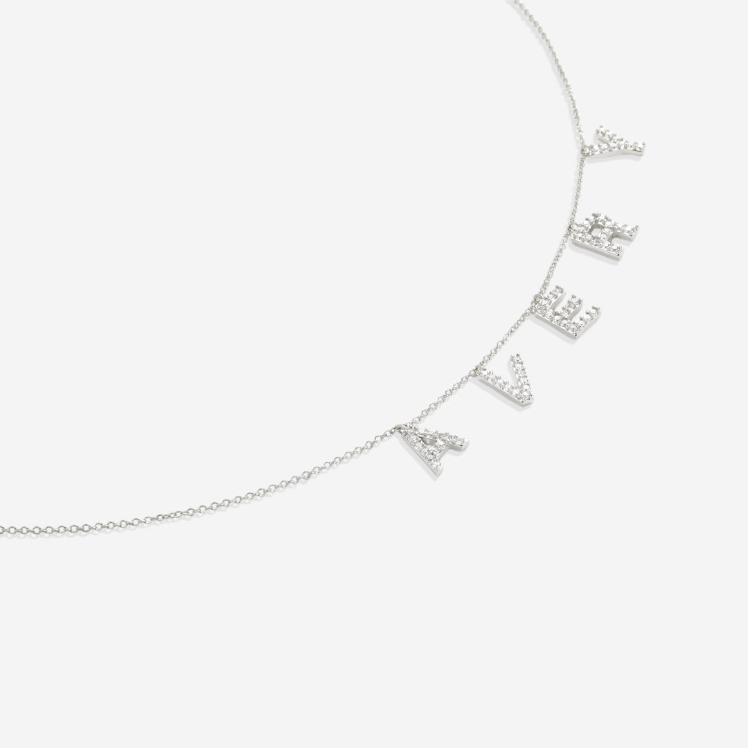 Collana con nome in stampatello