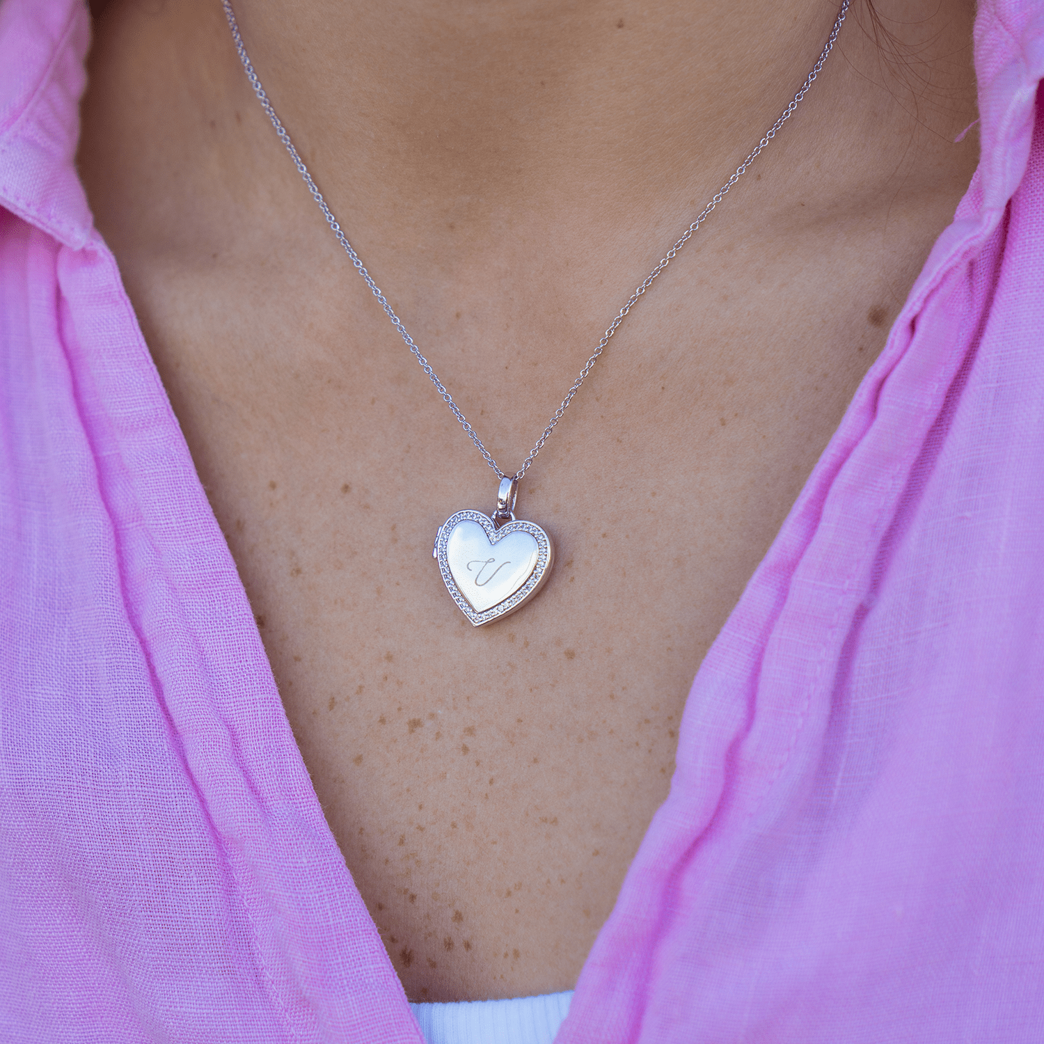 Collana con ciondolo a cuore personalizzato