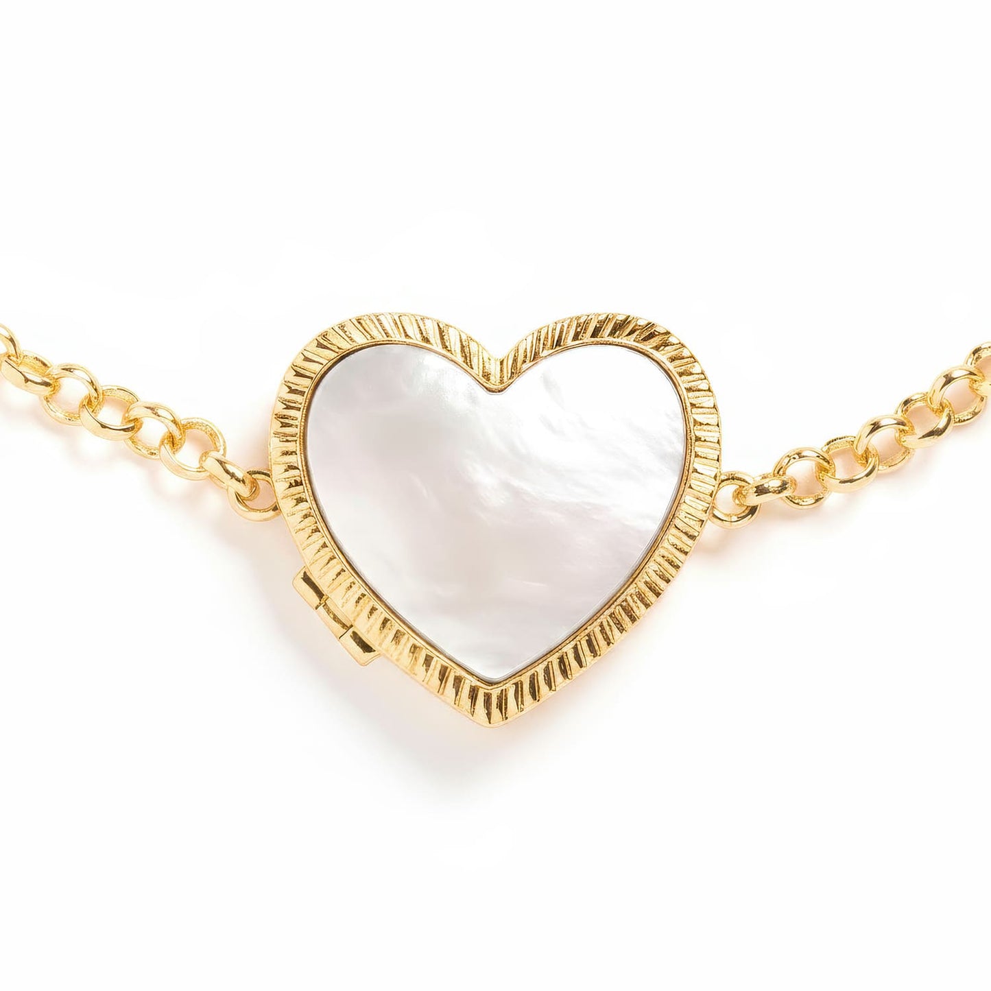 Bracciale Medaglione Personalizzato in Madreperla