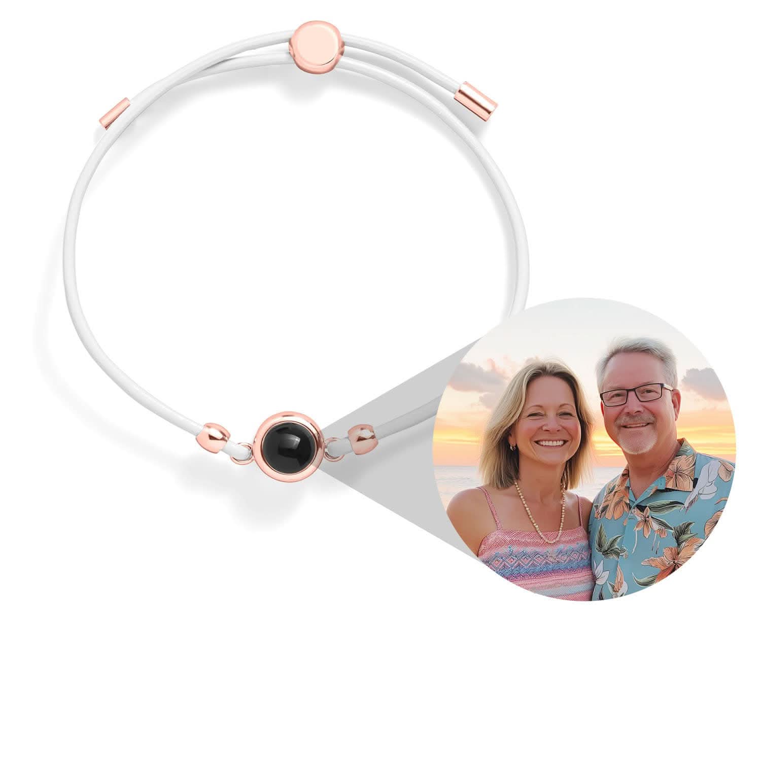 Bracciale in pelle personalizzato con foto