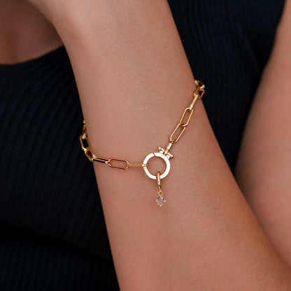 Charm con Pietra di Nascita Essenziale 4 mm