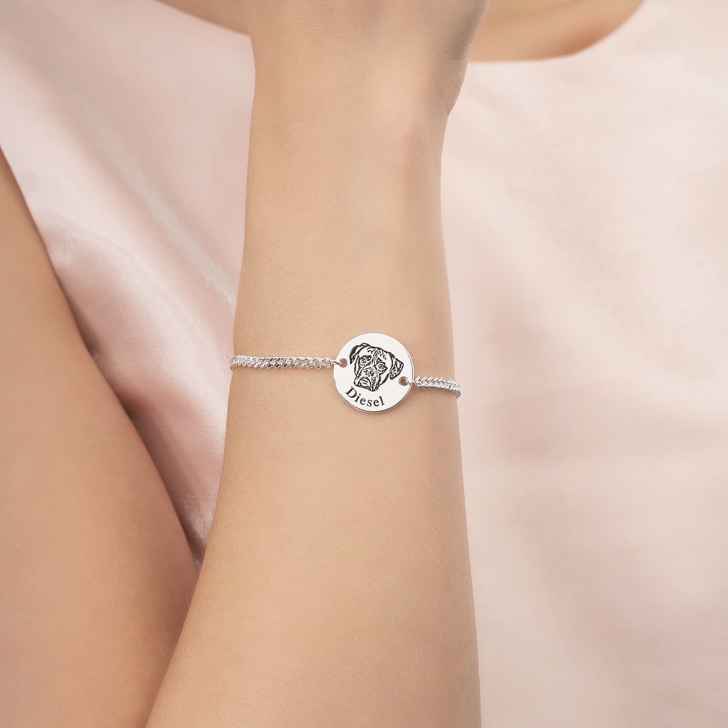 Bracciale con faccia di animale domestico