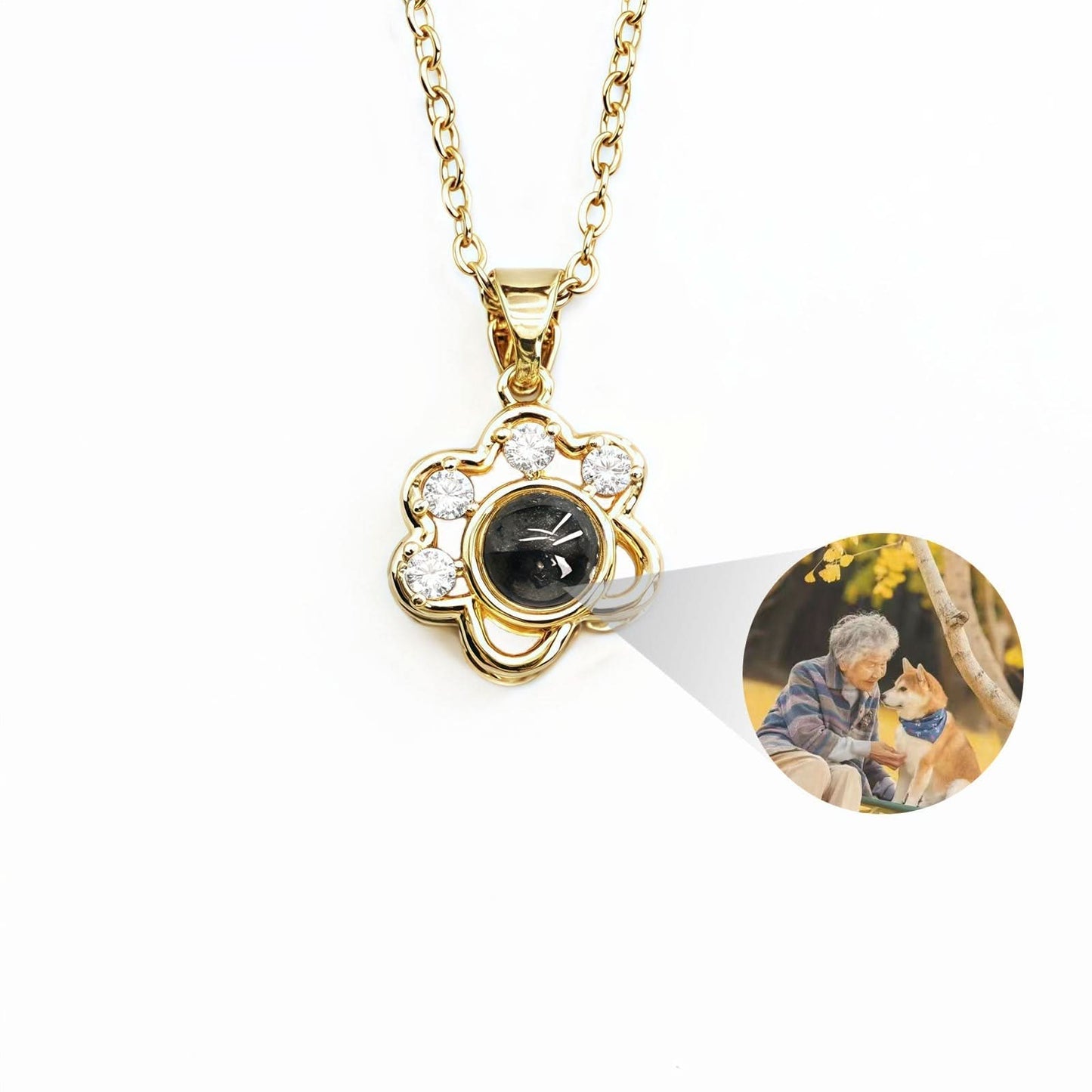 Collana personalizzata con zampa di gatto