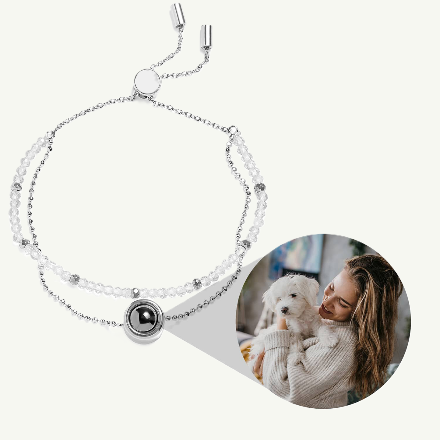 Bracciale in cristalli personalizzato