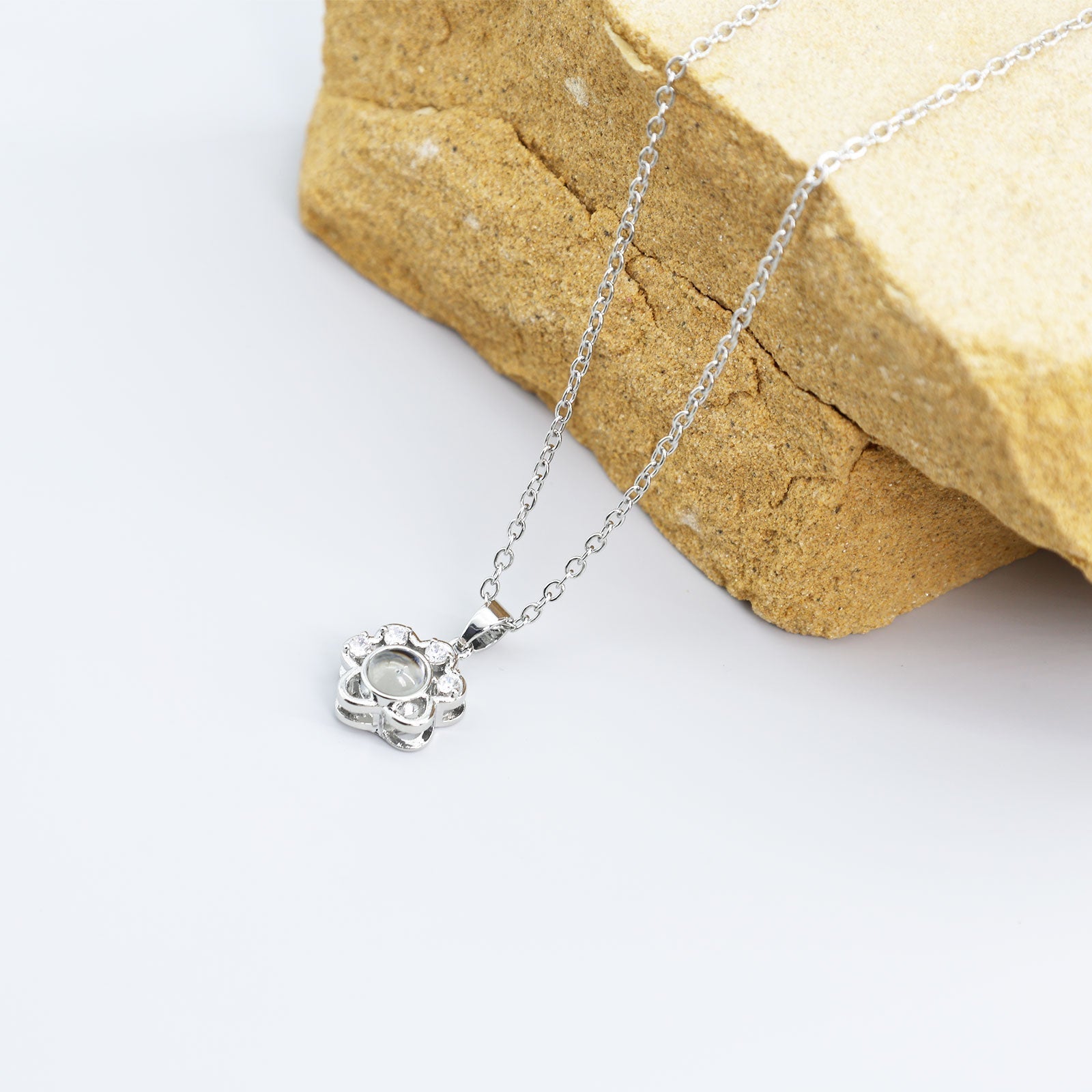 Collana personalizzata con zampa di gatto