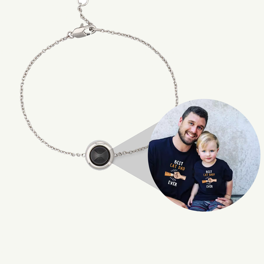 Pulsera con foto di cadena tipo cavo personalizzato