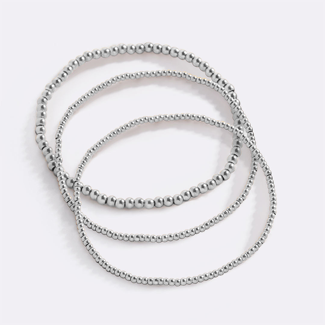 Set di bracciali a perline da impilare 433