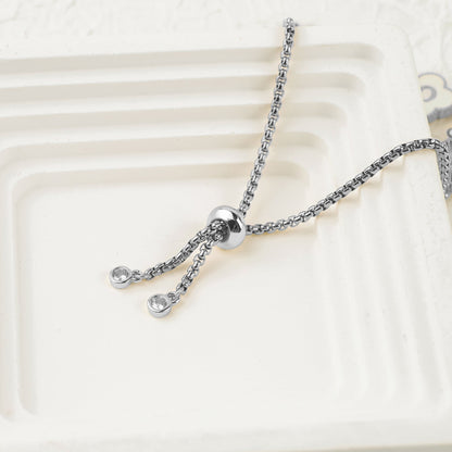 Bracciale con nome personalizzato a quadrifoglio