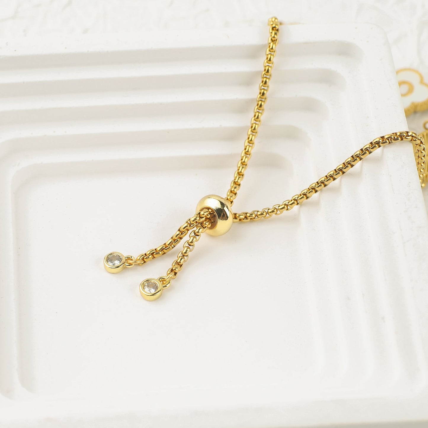 Bracciale con nome personalizzato a quadrifoglio