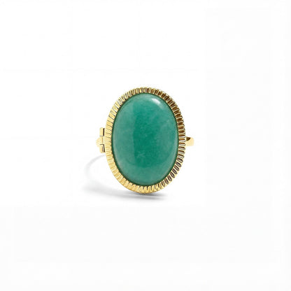 Anello Medaglione Personalizzato con Pietre Semipreziose