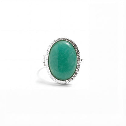 Anello Medaglione Personalizzato con Pietre Semipreziose
