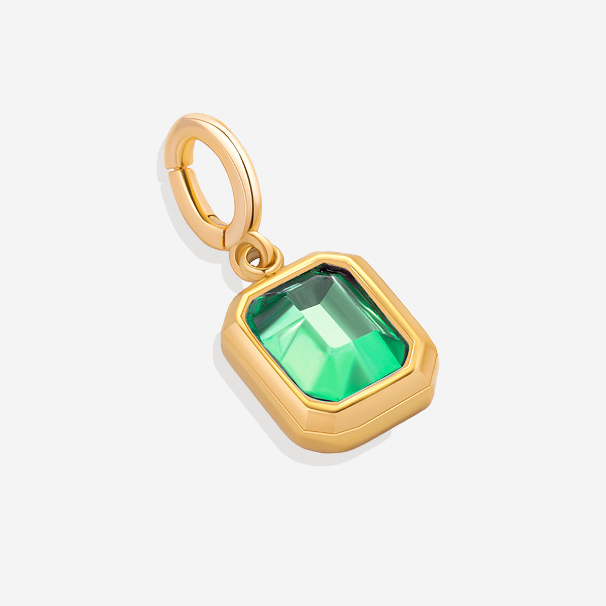 Charm con pietra di nascita a baguette