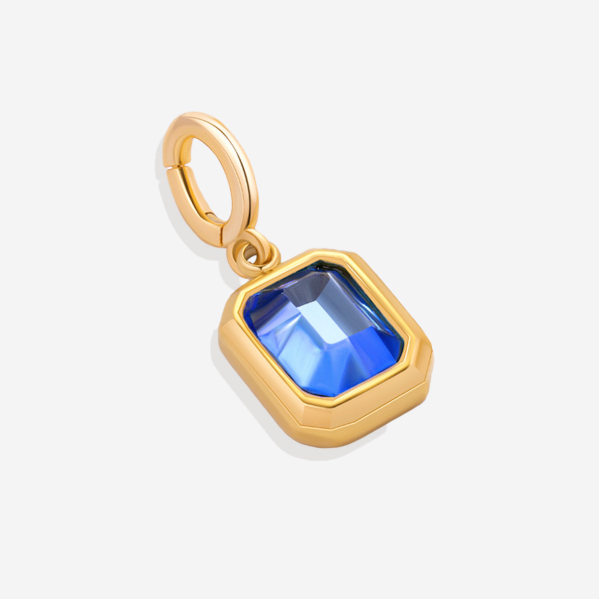 Charm con pietra di nascita a baguette