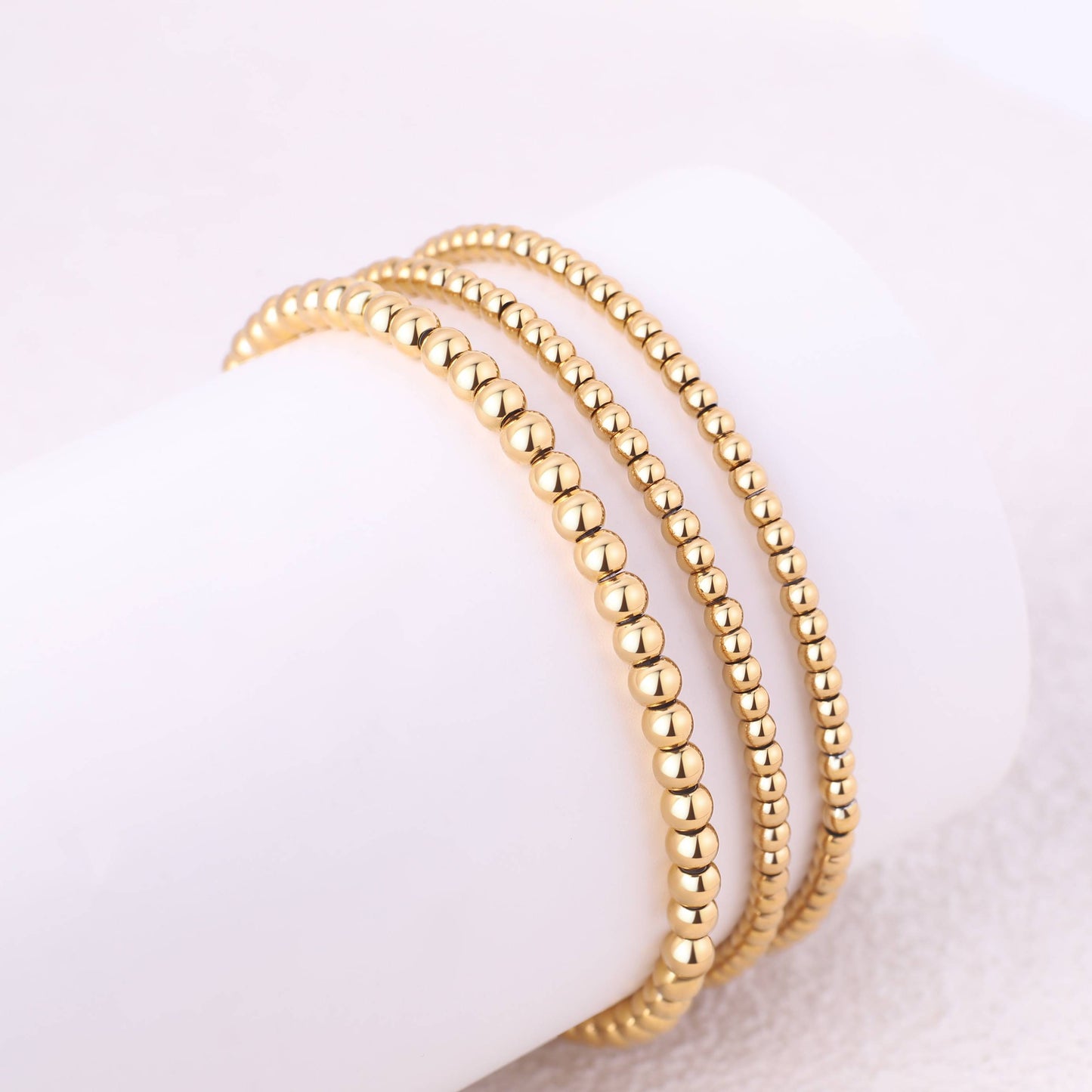 Set di bracciali a perline da impilare 433