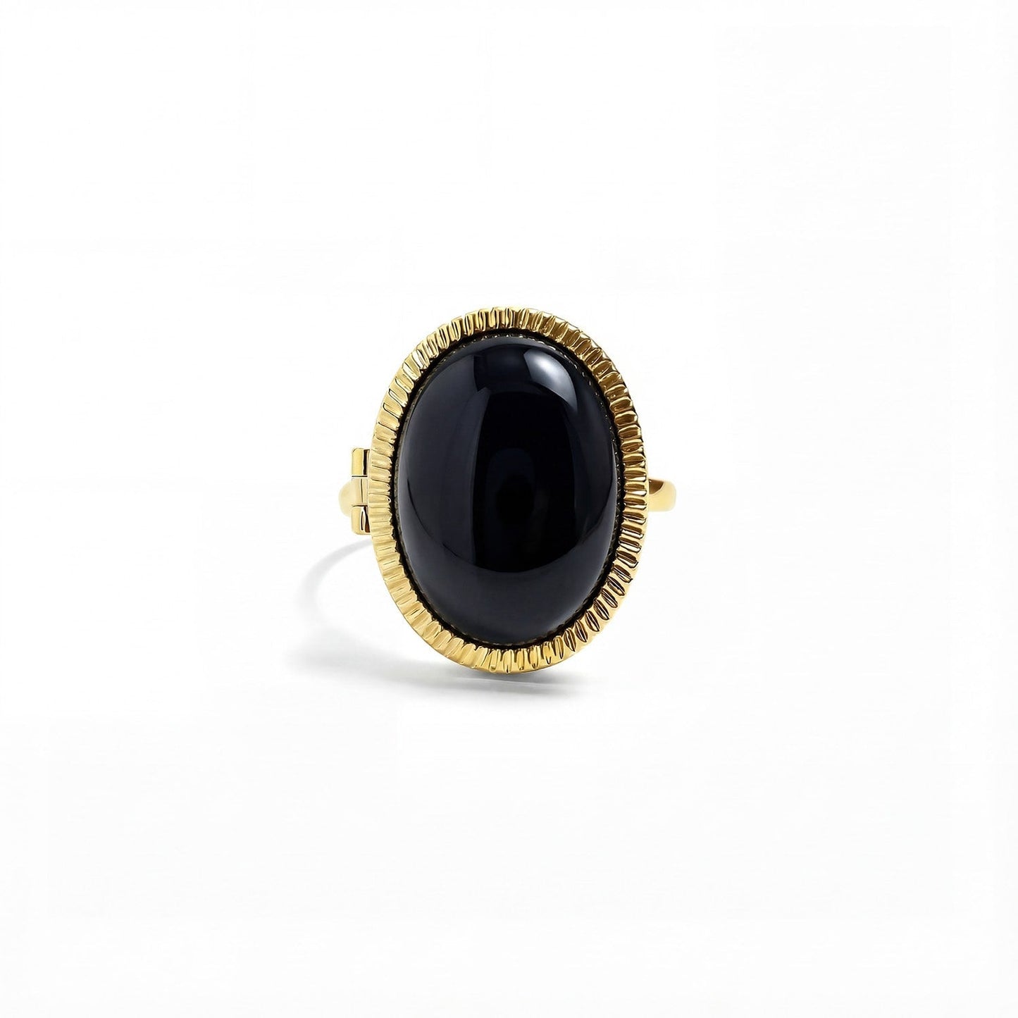 Anello Medaglione Personalizzato con Pietre Semipreziose
