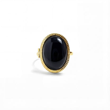 Anello Medaglione Personalizzato con Pietre Semipreziose