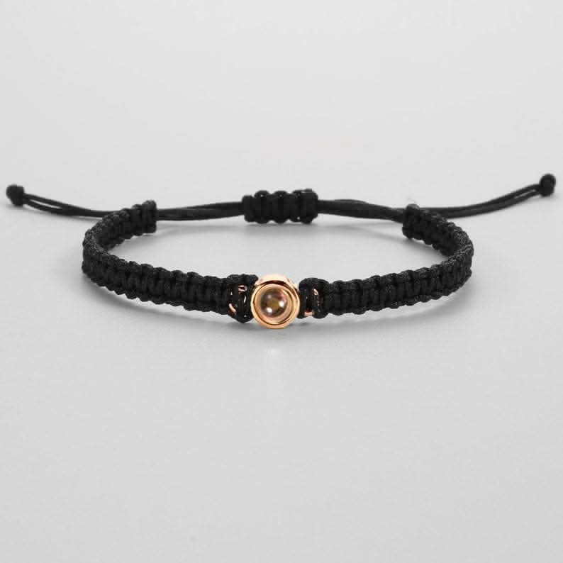 Bracciale intrecciato personalizzato con foto