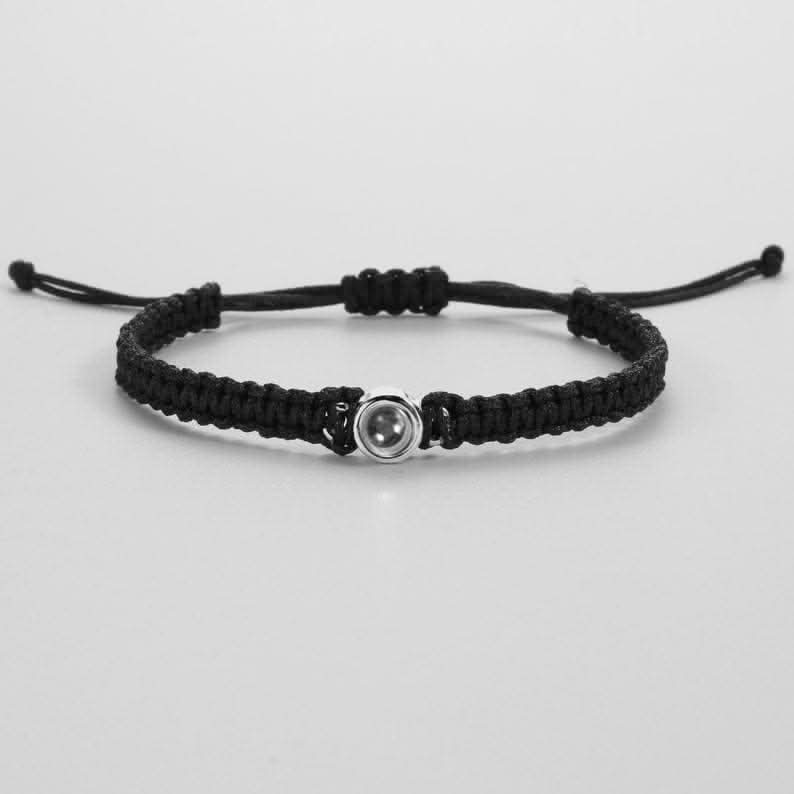 Bracciale intrecciato personalizzato con foto