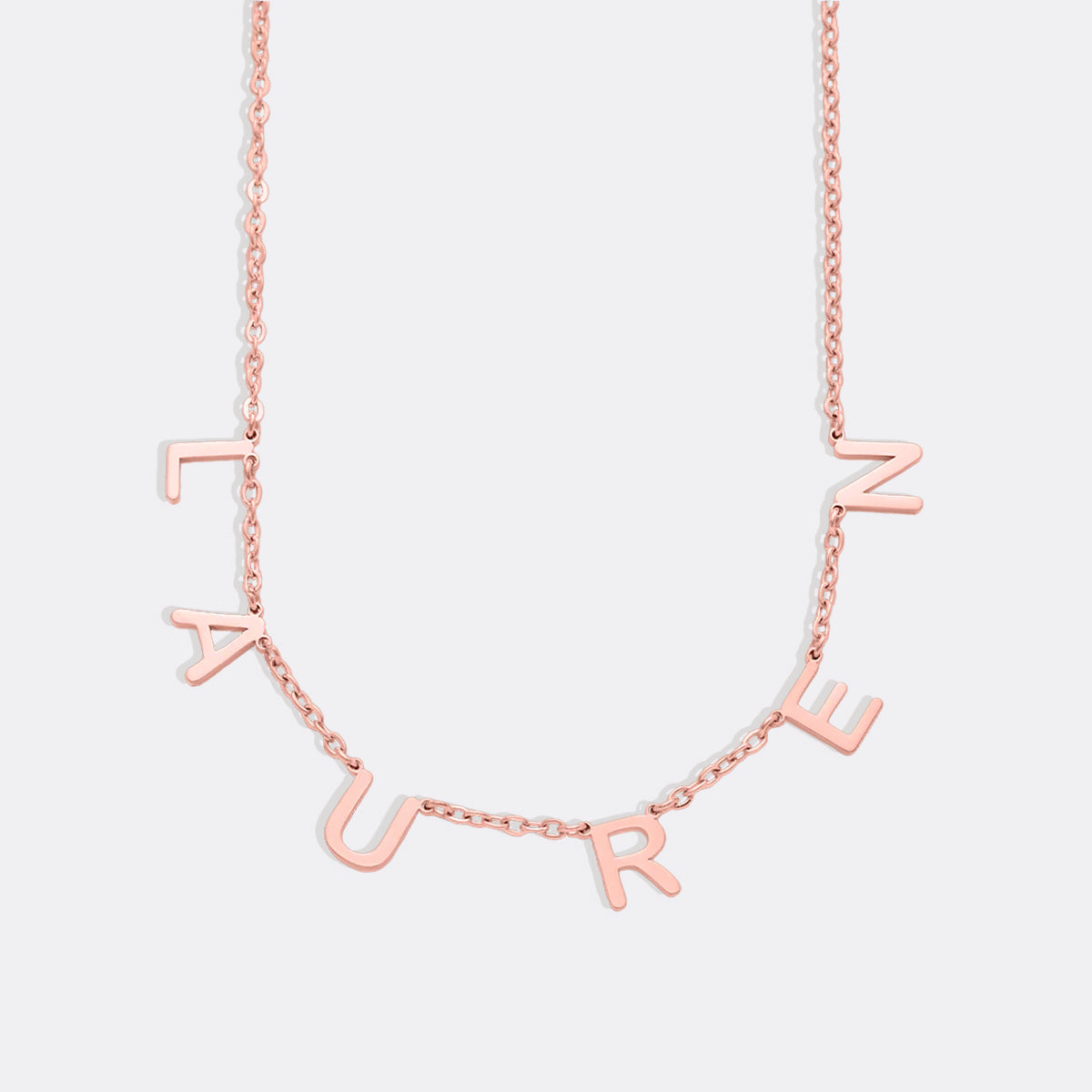 Collana con nome e lettera personalizzata