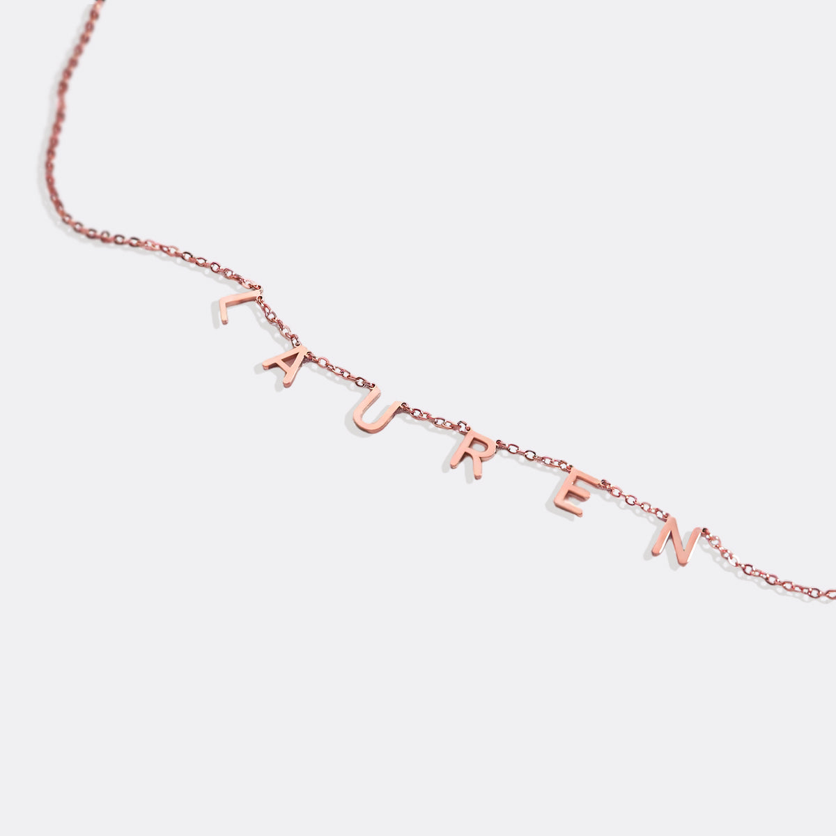 Collana con nome e lettera personalizzata