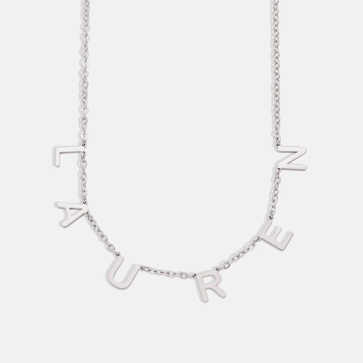 Collana con nome e lettera personalizzata