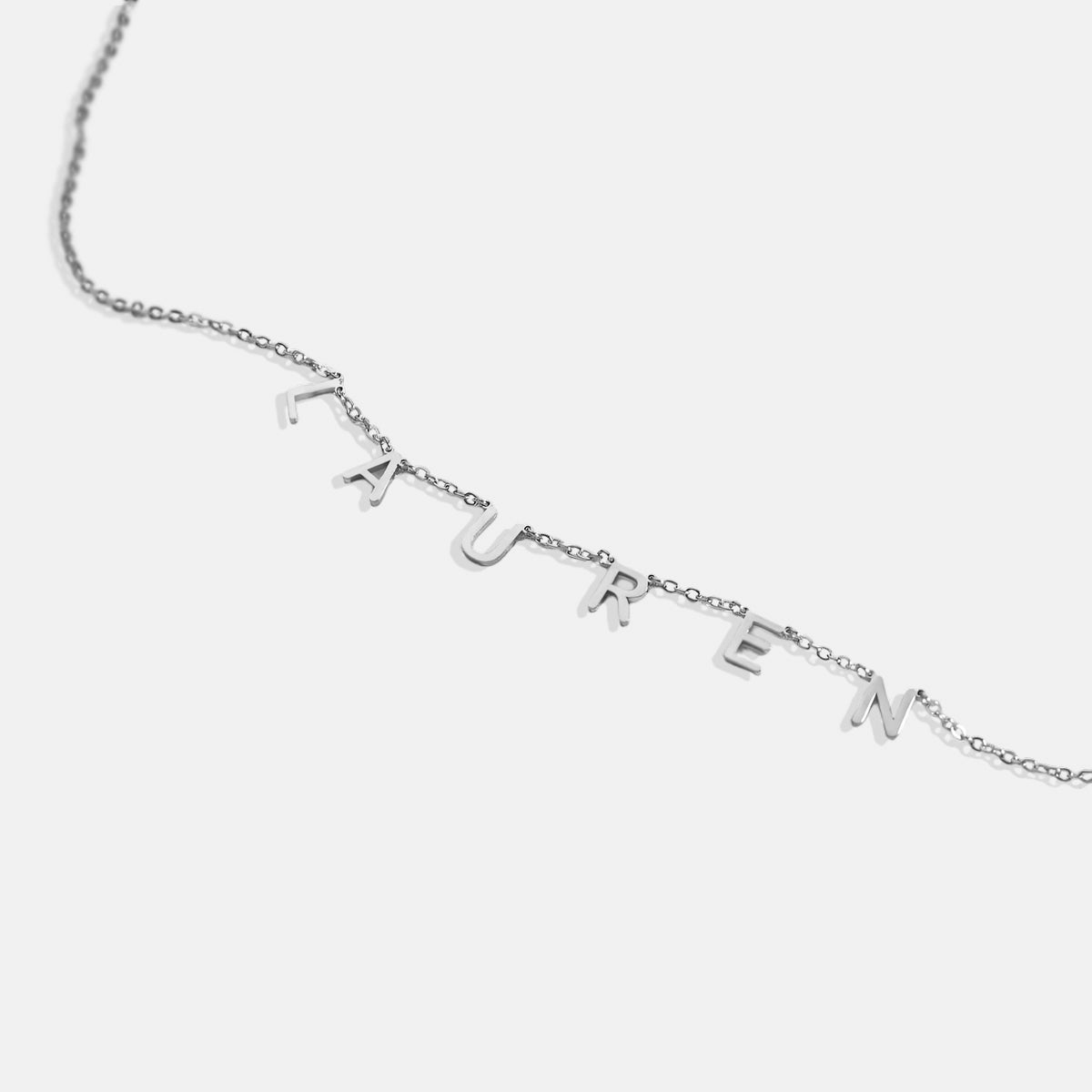 Collana con nome e lettera personalizzata