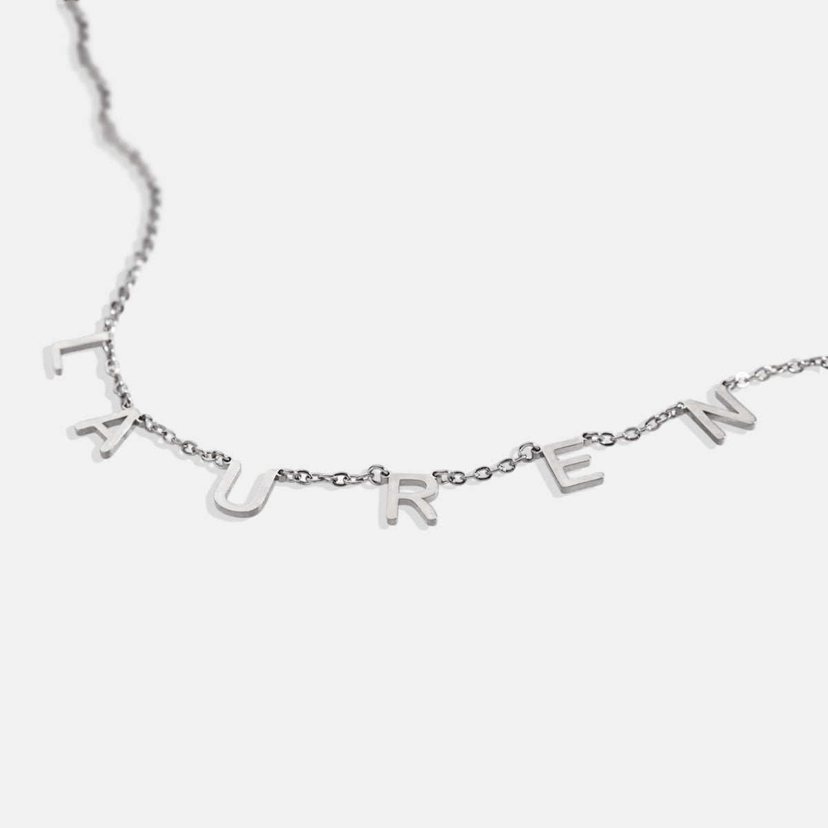 Collana con nome e lettera personalizzata