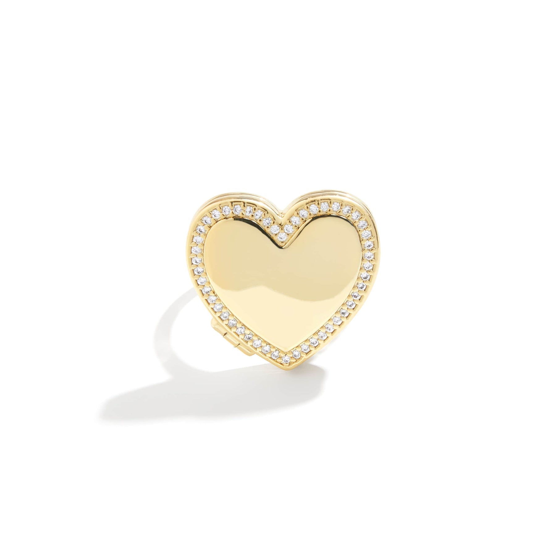 Anello con medaglione a cuore personalizzato