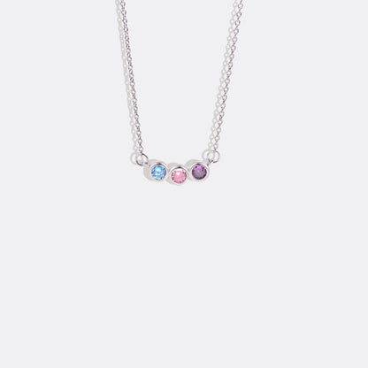 Collana Delicata con Pietre di Nascita della Famiglia