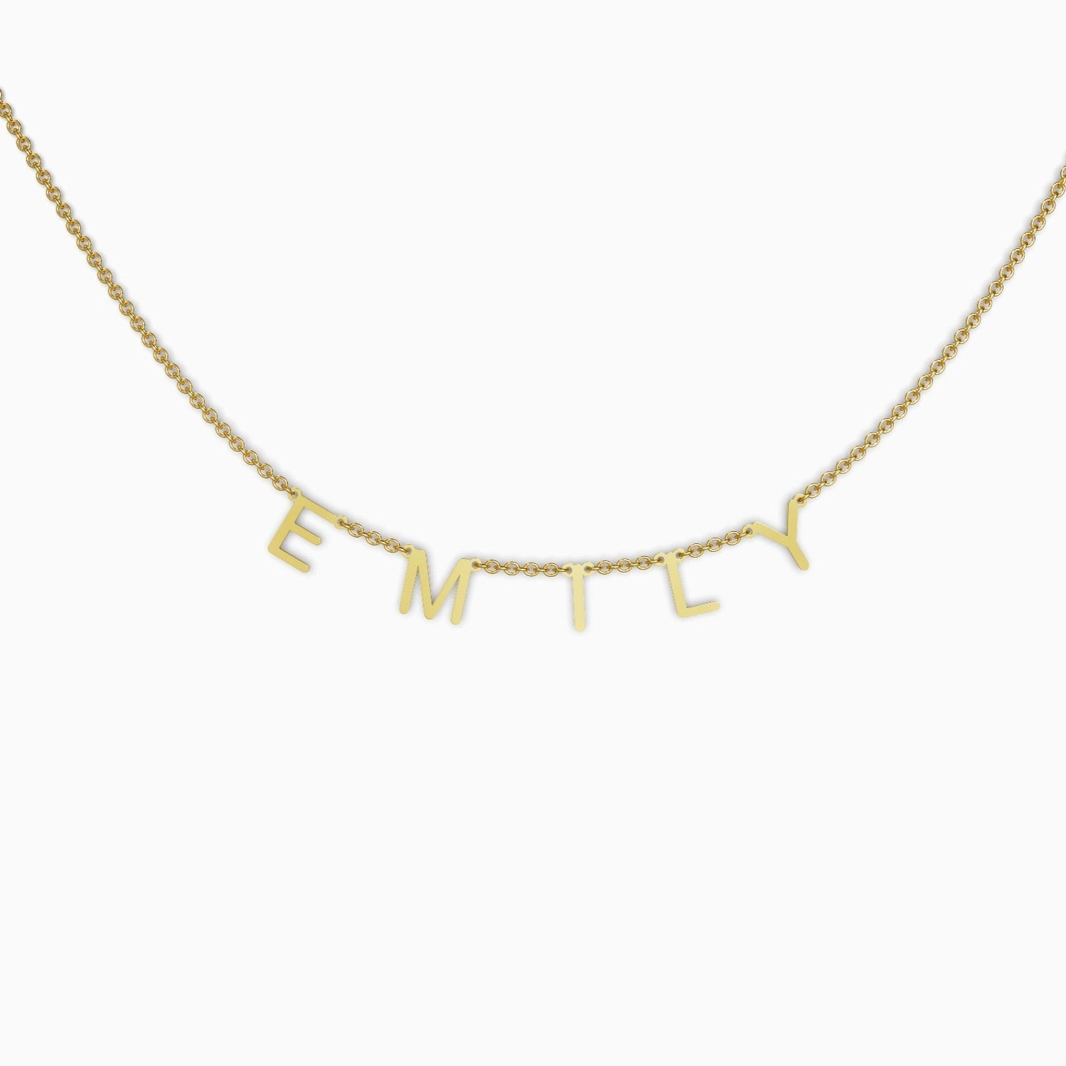 Collana con nome e lettera personalizzata