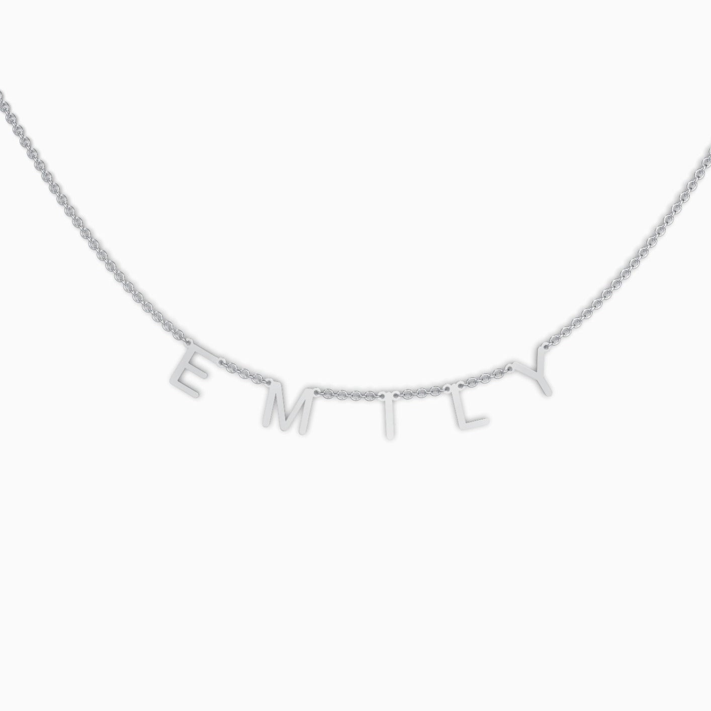 Collana con nome e lettera personalizzata