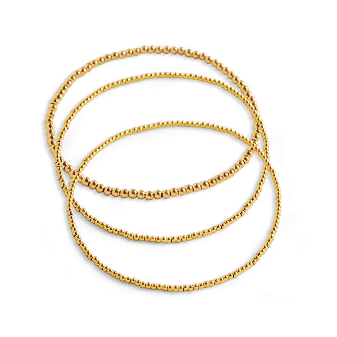 Set di bracciali a perline da impilare 322