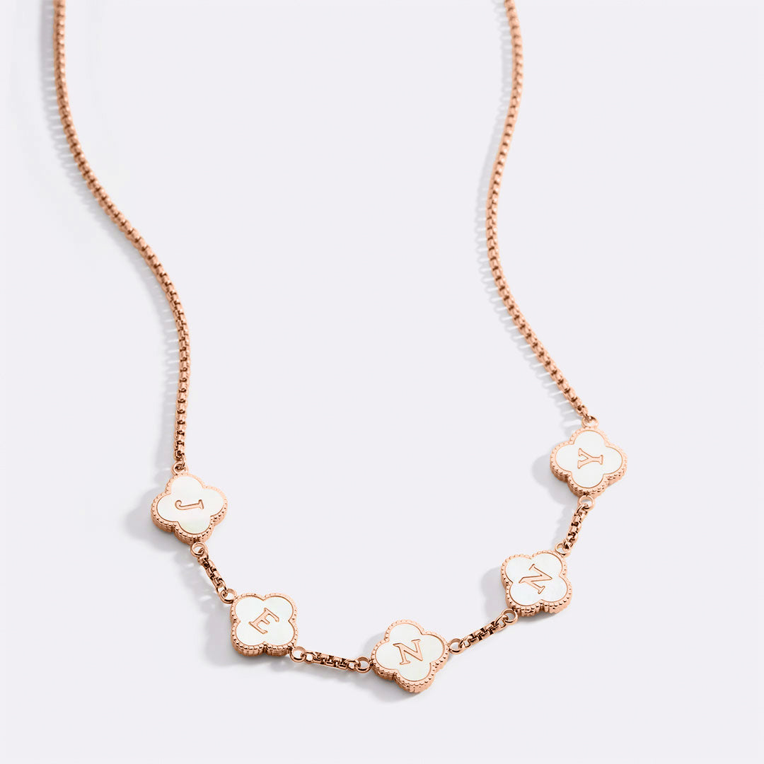 Collana con nome personalizzato Clover