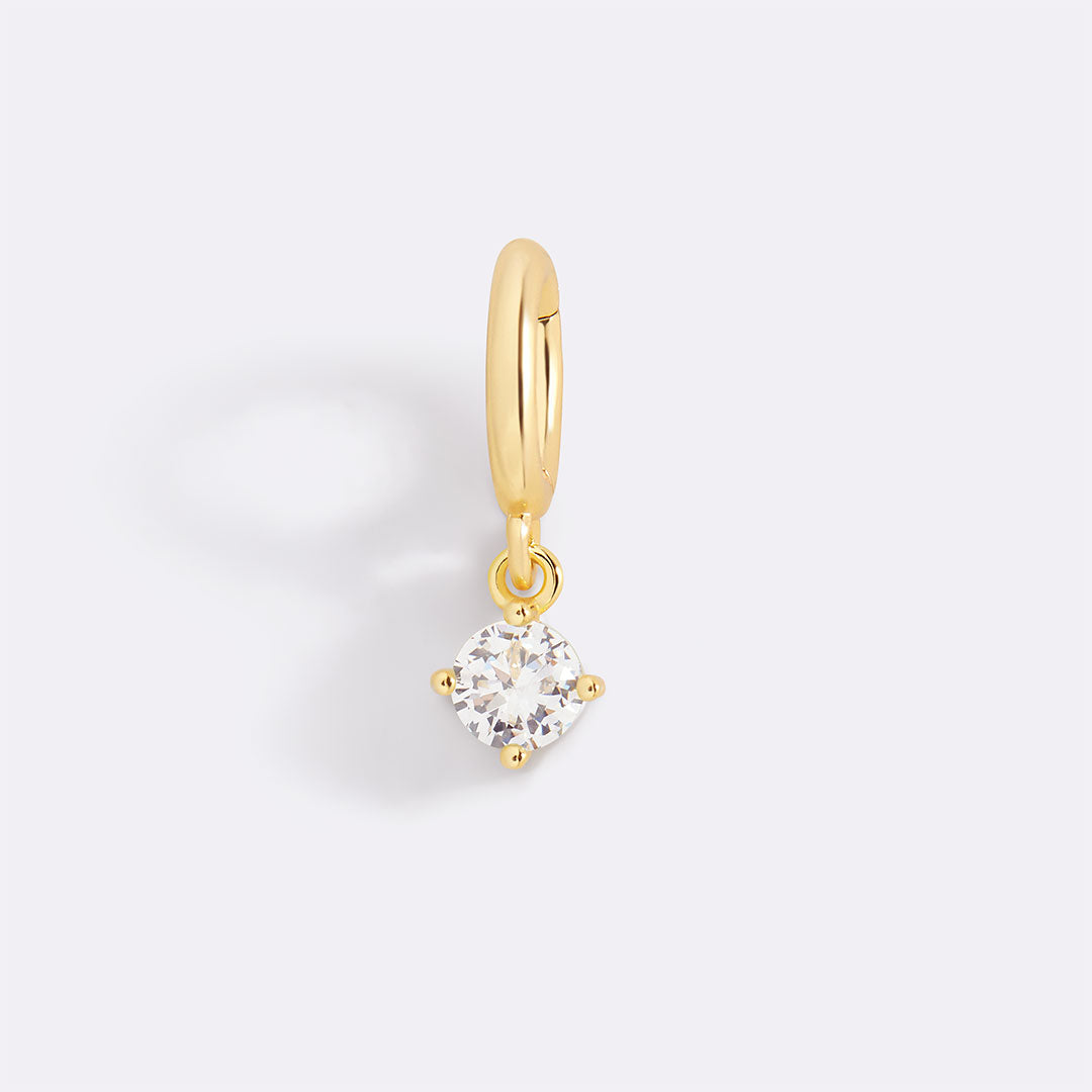 Charm con Pietra di Nascita Essenziale 4 mm