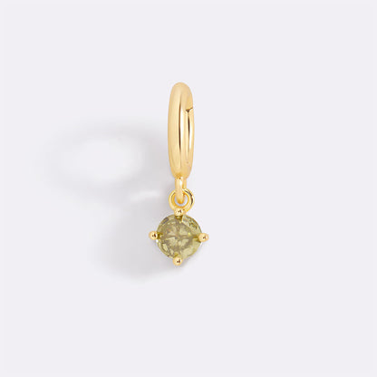 Charm con Pietra di Nascita Essenziale 4 mm