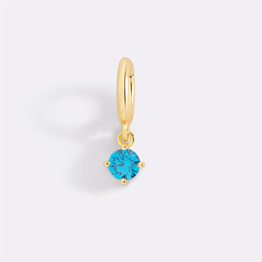 Charm con Pietra di Nascita Essenziale 4 mm