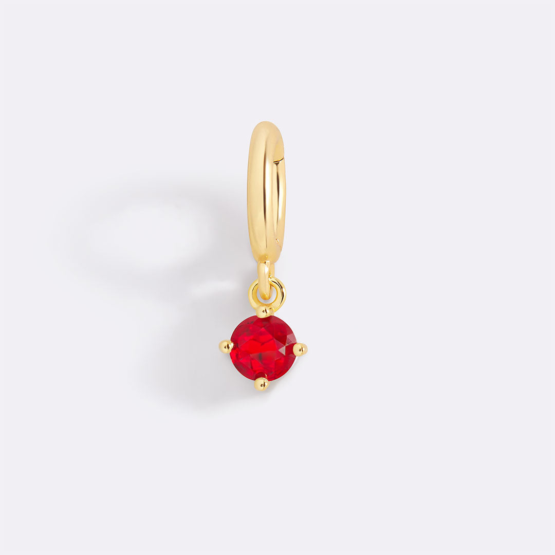 Charm con Pietra di Nascita Essenziale 4 mm