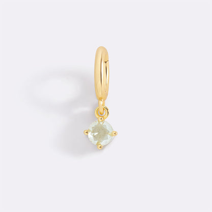 Charm con Pietra di Nascita Essenziale 4 mm