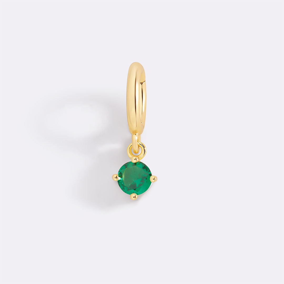 Charm con Pietra di Nascita Essenziale 4 mm