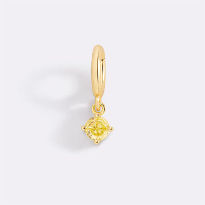 Charm con Pietra di Nascita Essenziale 4 mm