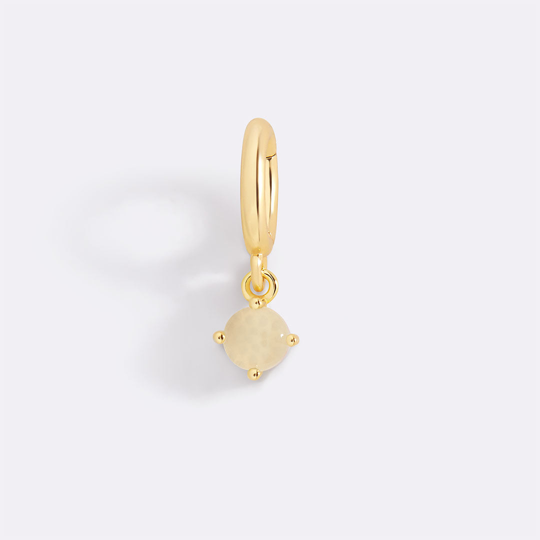 Charm con Pietra di Nascita Essenziale 4 mm