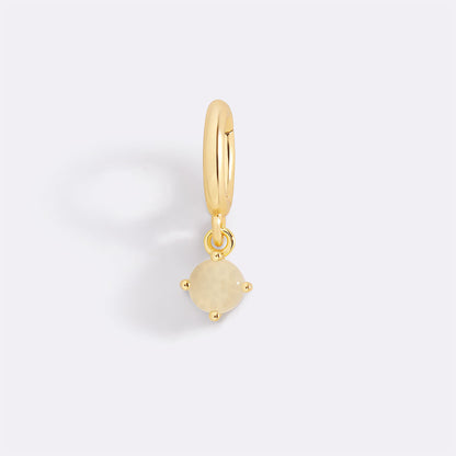 Charm con Pietra di Nascita Essenziale 4 mm