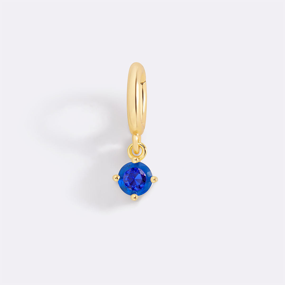 Charm con Pietra di Nascita Essenziale 4 mm