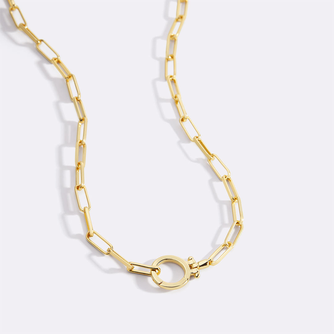 Collana Paperclip Menta PJULAN