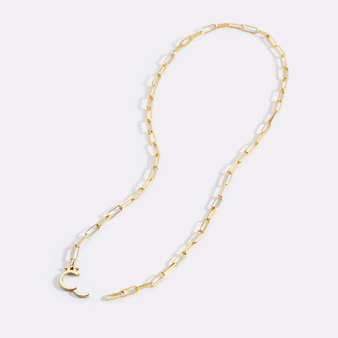 Collana Paperclip Menta PJULAN