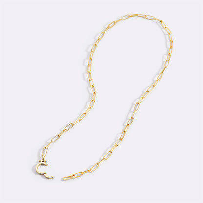 Collana Paperclip Menta PJULAN