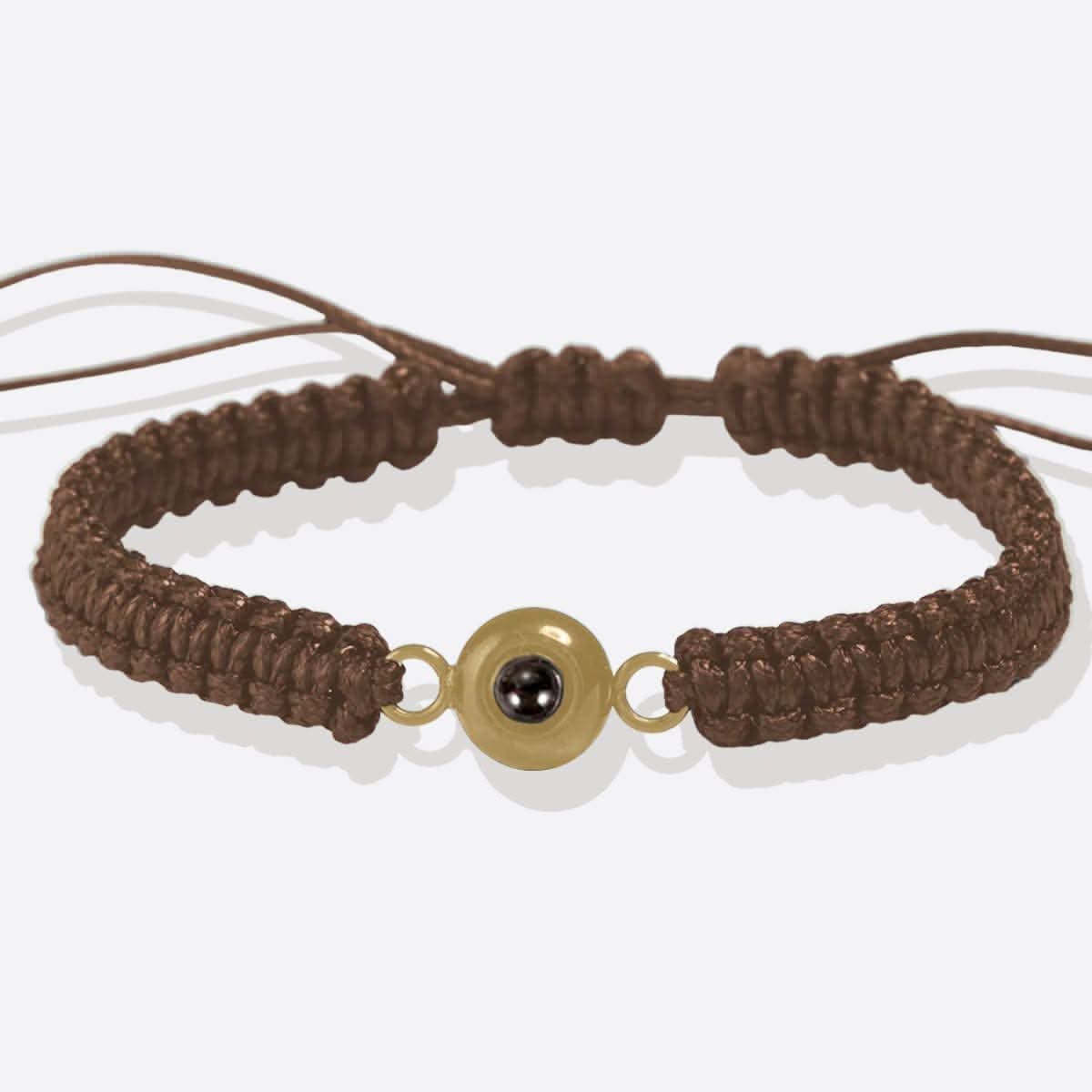 Bracciale intrecciato personalizzato con foto