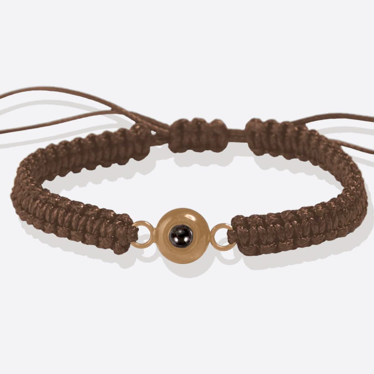 Bracciale intrecciato personalizzato con foto