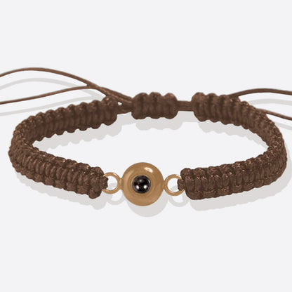 Bracciale intrecciato personalizzato con foto